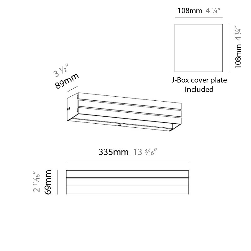 Paral.Lel Contemporary 3-Light Flush Mount