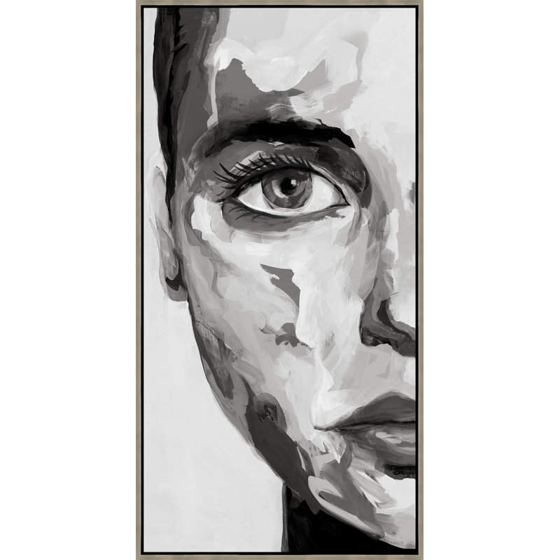 Impression sur toile, "Monicolore I" par Samuel Kane, H 49,75 po x l 25,75 po, Image au pinceau gel