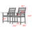 HDPE Imitation Wood Grain Outdoor Patio Armrest Dining Chair (Set Of 2)-1061740005