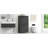 Bathroom Floor Storage Cabinet - 4 Doors Black Adjustable Shelves Elegant Shelving-1358974156
