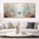 «Purple Brown Couple Walking Down Forest Pathway I», art mural sur toile romantique romantique, reproduction encadrée moderne
