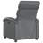 vidaXL Recliner Chair, Adjustable Backrest/ Footrest, Leather-97814416