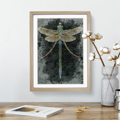 XV1022-5114X Dragonfly No.3 - Single Picture Frame Painting