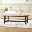 Table basse rectangulaire en bois massif Modern Farmhouse - Espresso