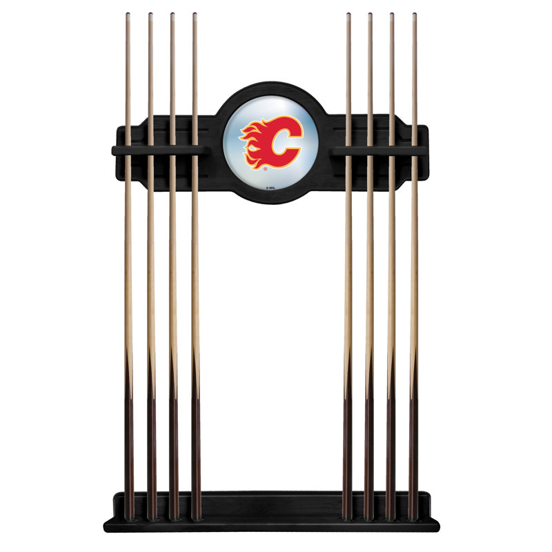 Porte-queues de billard 14 po NHL, Noir, Calgary Flames