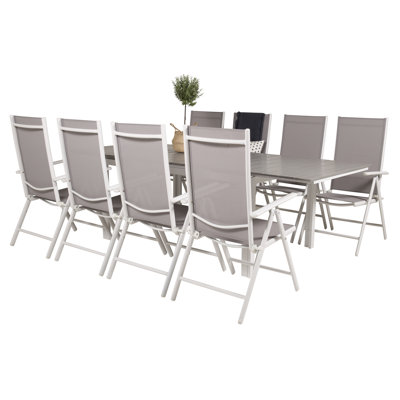 Faiyaz 8 - Person Patio Dining Set with Rectangular Table