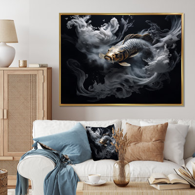 «Jamarques Gray Kois Fish Mystical Elegance», reproduction