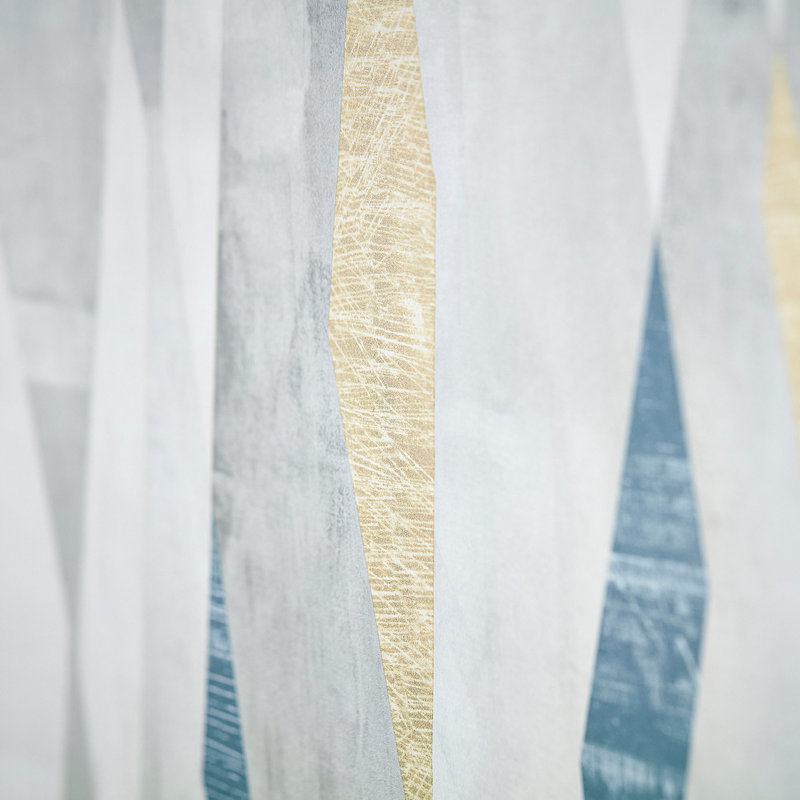 Vertices Wallpaper, Ink/Gold