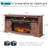Dilakshika 70'' W Fireplace TV Stand with Sliding Barn Doors-94124155