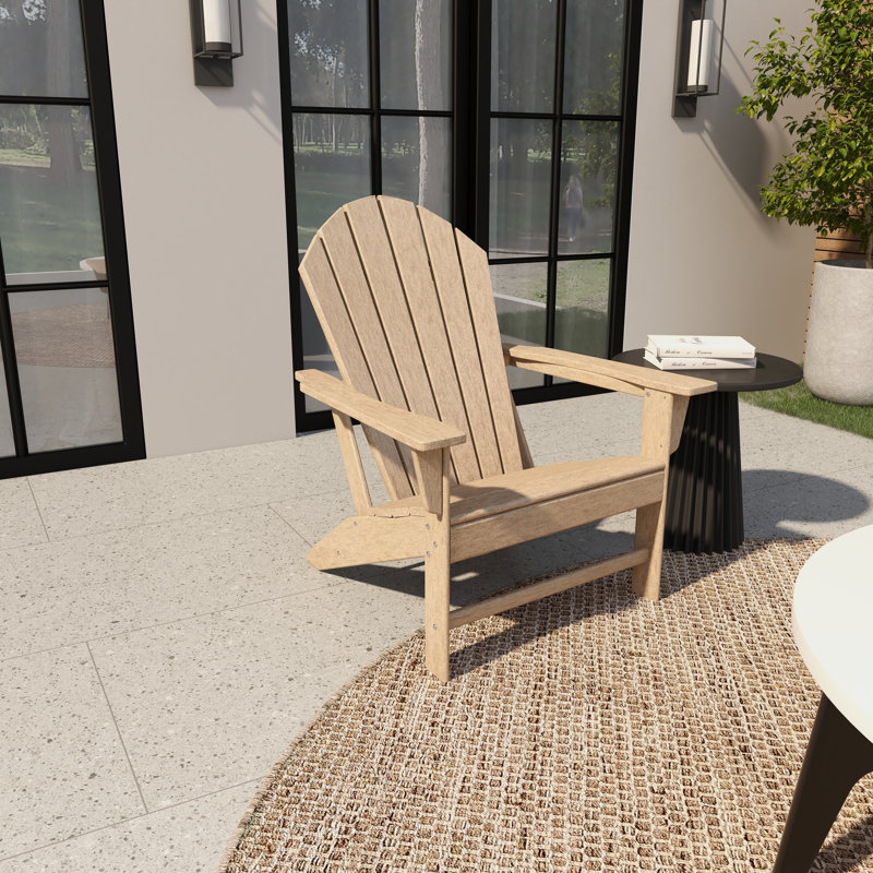 Resin Indoor Outdoor Adirondack Chair, Brown