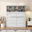 Grande armoire murale avec tablettes et port USB - se plie à 14,8 po de profondeur