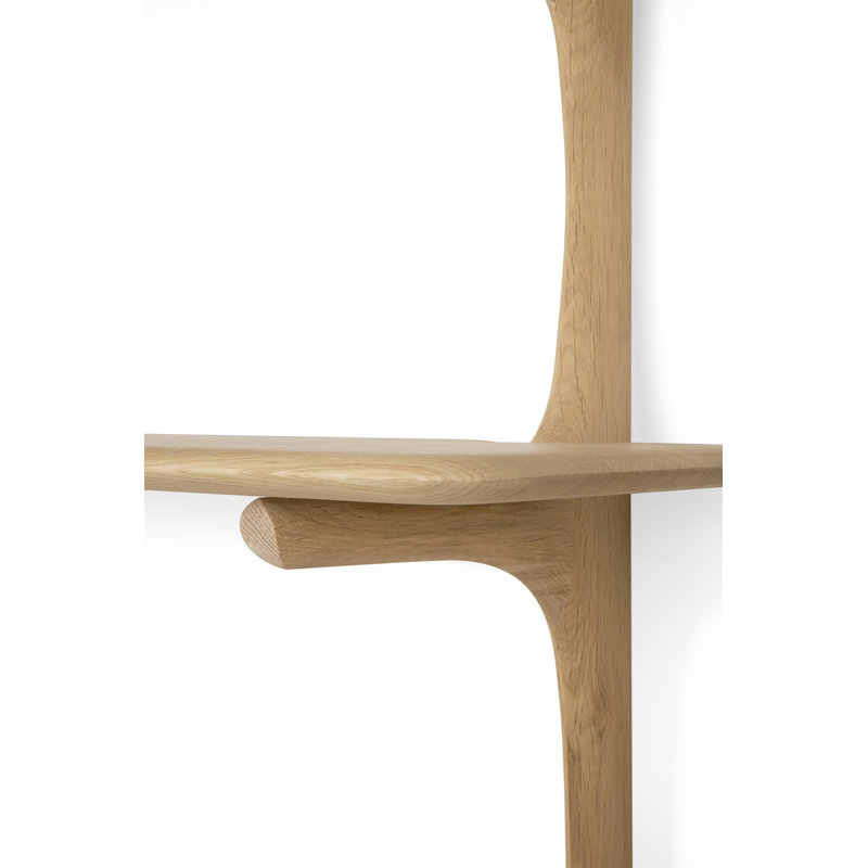 PI 6 Piece Tiered Shelf, Oak Wood