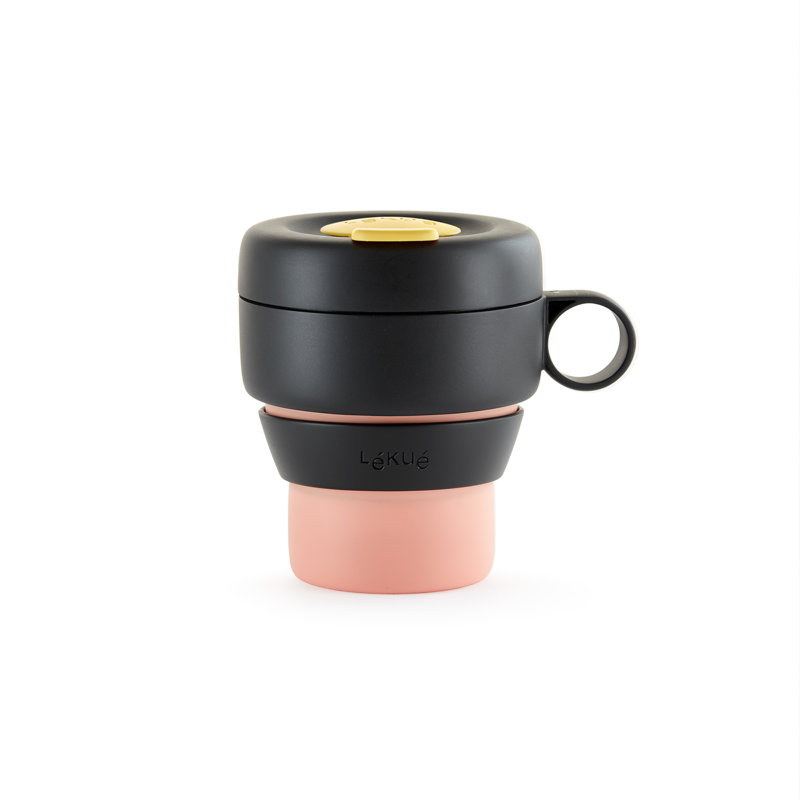 Tasse à emporter Lékué, Corail