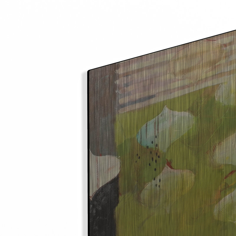 «Green Shade» par Jennifer Rasmusson, Wrought Studio ™, art mural en métal, H 12 po x l 12 po