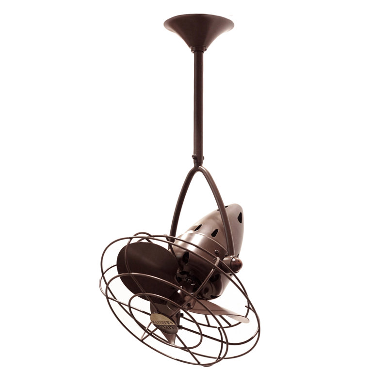 13" Jarold 3 Blade Ceiling Fan, Bronzette