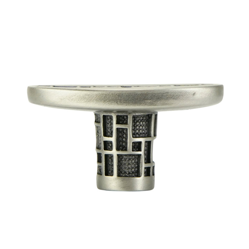 TILE OVAL KNOB; ANTIQUE NICKEL
