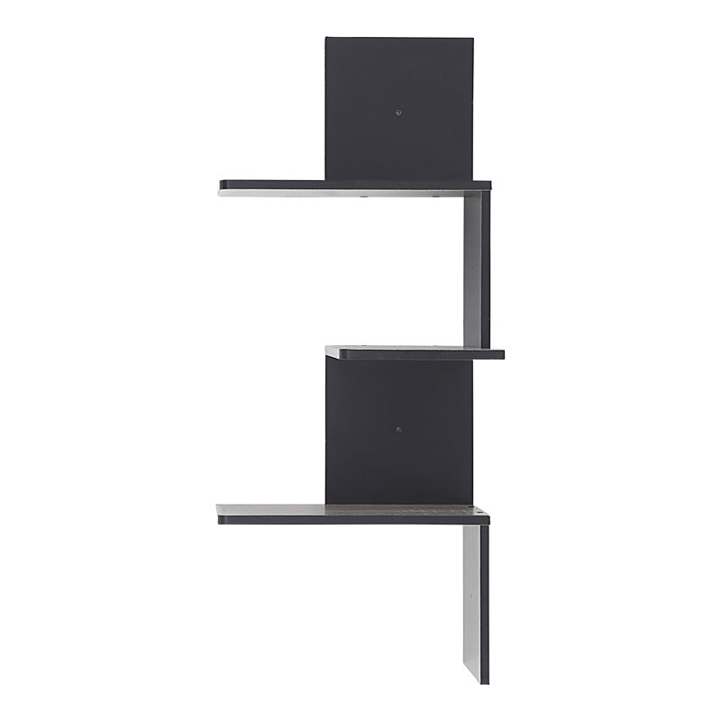 Authement 3 Piece Corner Shelf, Espresso