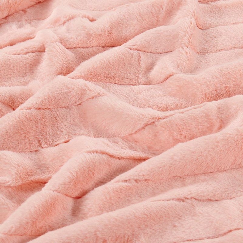 Throw Blanket, Peach Echo, 127cm x 152.4cm