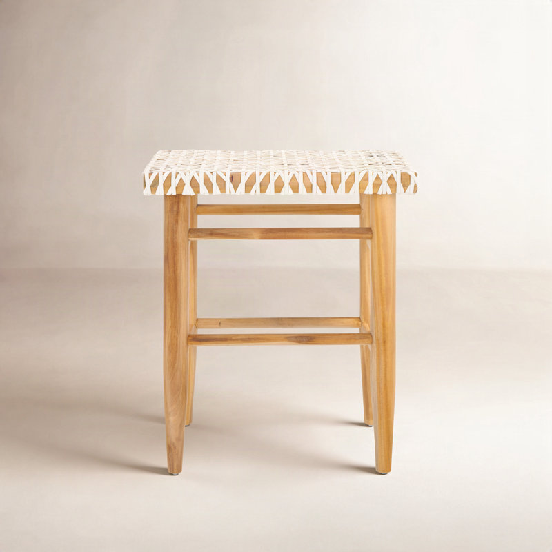 Kazbah Upholstered Counter Stool with Solid Wood Frame