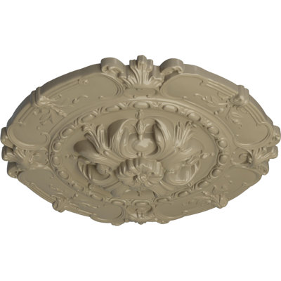 Endurathane Southampton Ceiling Medallion, 16 1/2"OD x 2 3/8"P, Hand-Painted Gobi Desert Finish