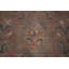 Tapis traditionnel brun en laine à motif floral 8 x 11