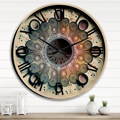 Horloge murale Raqwan Cymatics Mandala IV