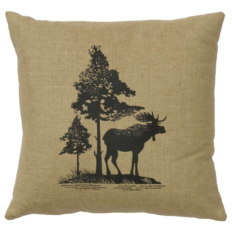 Coussin Wooded River Image - Orignal - Lin naturel, Naturel