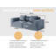 Canapé modulaire Belfin, canapé convertible en bloc de tofu Belfin