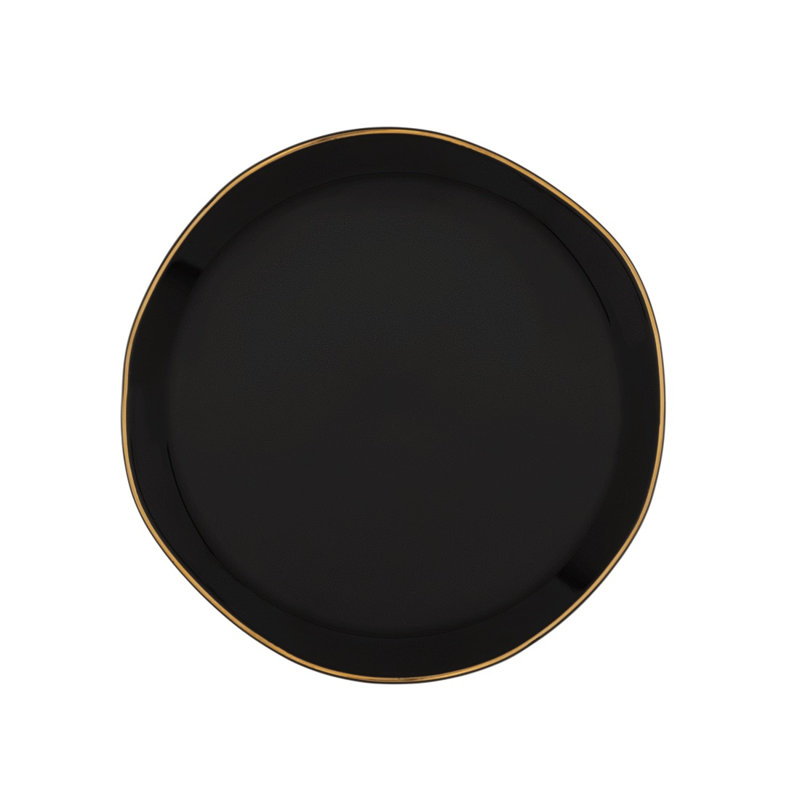 Assiette Good Morning, Noir