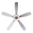 Tangier 48" 5 - Blade Crystal Ceiling Fan Flush Mount with Remote and Light Kit