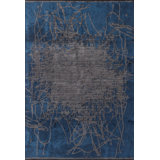 Rapture Blue/Gray Abstract Luxury Area Rug