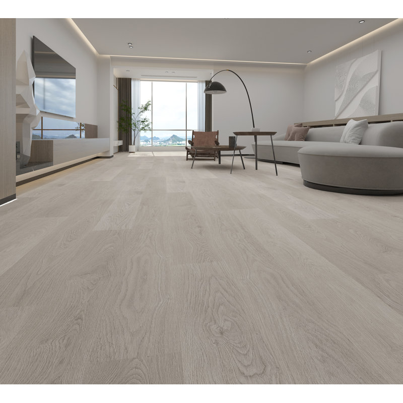 7mm Thick 9'' W x 60'' L Hickory Vinyl Plank, French Oak