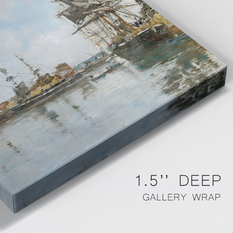 Impression nautique rétro sur toile XLIV, H 13 po x l 9 po, Toile tendue