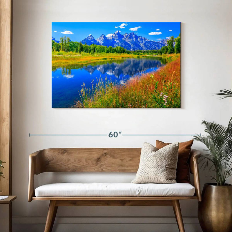 Alvord Grand Teton, fleurs sauvages, H 30 po x l 45 po