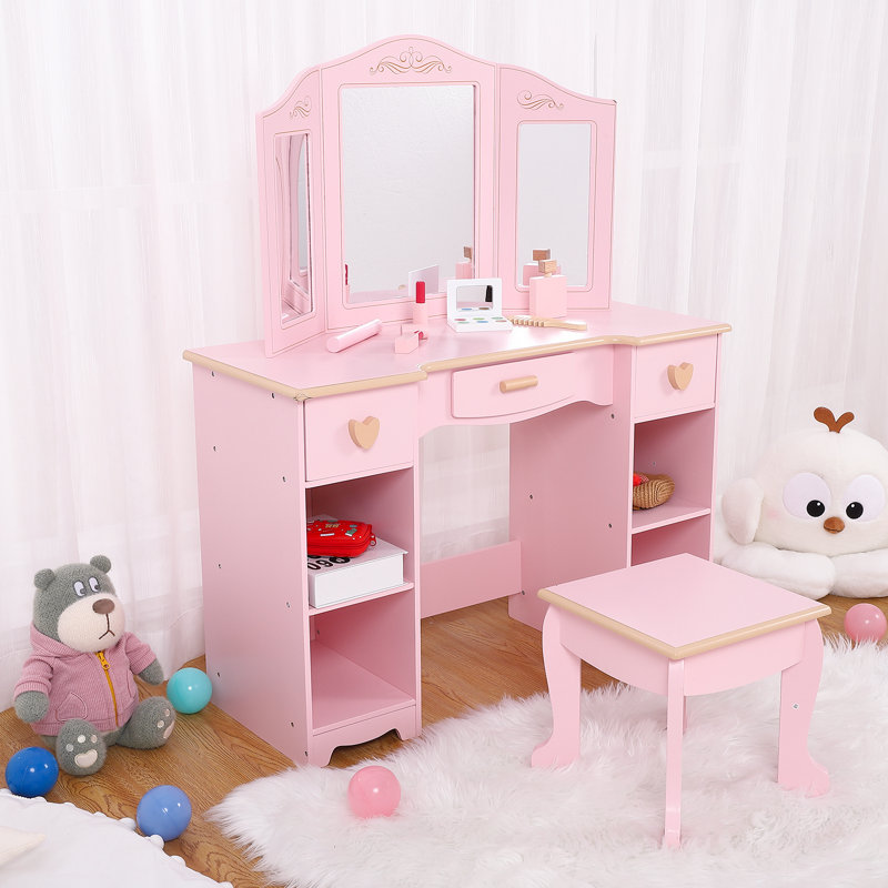 Kids Vanity Set with Mirror