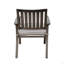Chaise de salle à manger d'extérieur moderne en aluminium avec coussin (ensemble de 2)