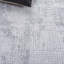 Tapis gris / argent en laine, viscose et coton tissé à la main Ulis-1026988700