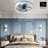 Dusen 19.7 in. Orange Ceiling Fan with LED Lights,modern ceiling fans-100170050