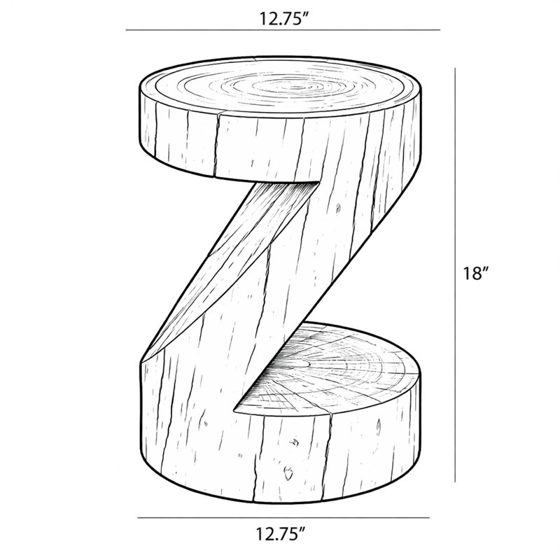 Naturals Anchali Accent Stool Natural