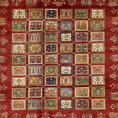 Tapis décoratif multicolore à motif abstrait