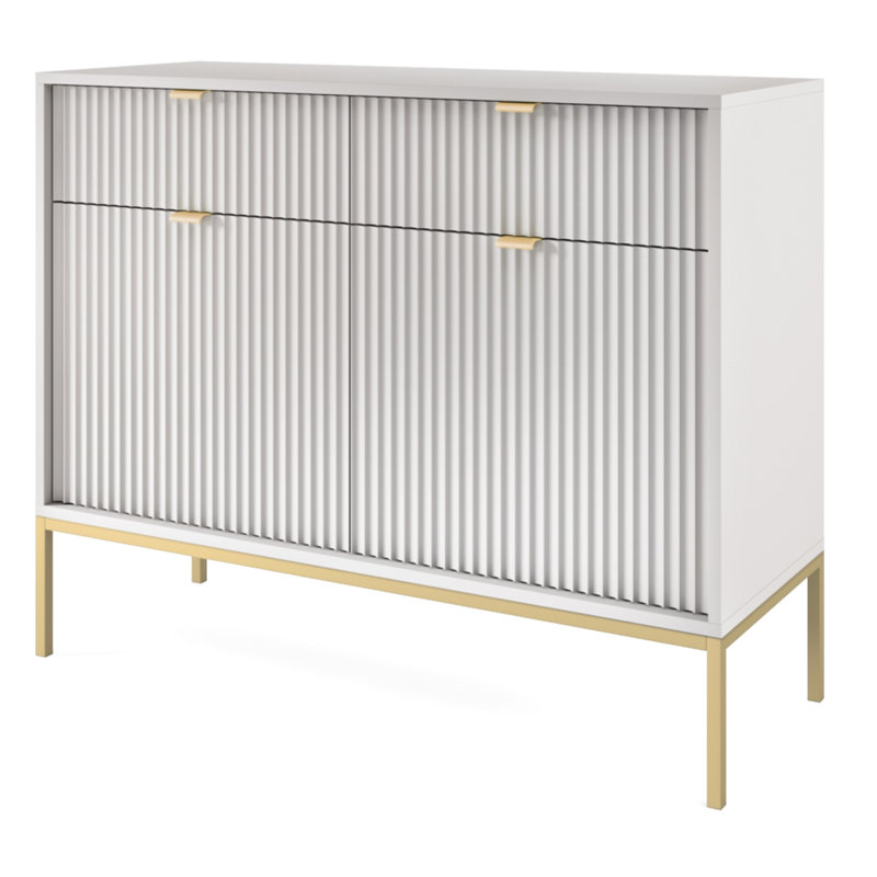 Kalanchoe 2 - Door Rectangle Accent Cabinet, Grey