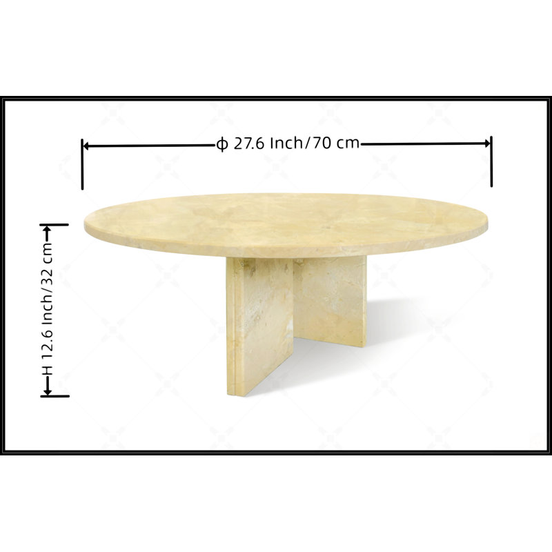 Table basse Glod, Beige