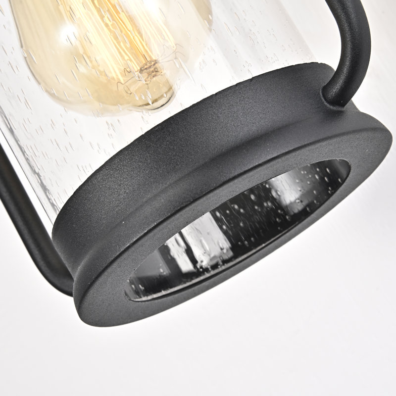 Bowerman Steel Wall Light, Textured Black