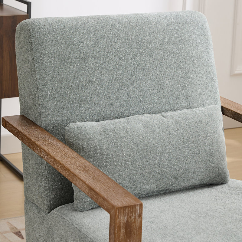 Ahmid Swivel Armchair, Pale Green Polyester