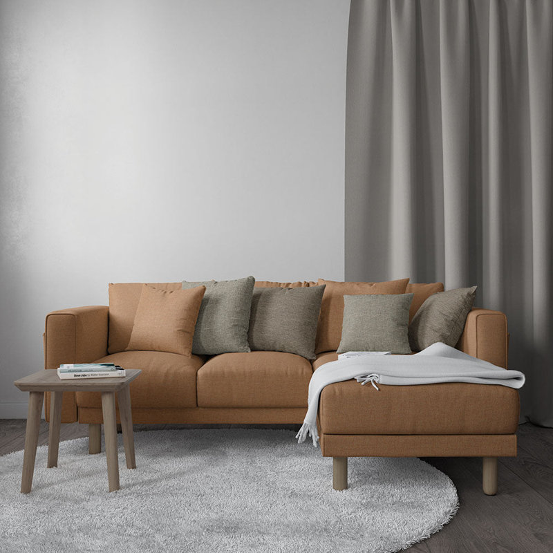 Tissu uni Abbeyshea Miura par The Yard, Abricot