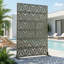 6 ft. H x 4 ft. W Metal Privacy Screen Fence Panel Star Pattern-490074167-490074163