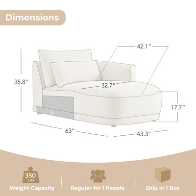 Right Arm Chaise