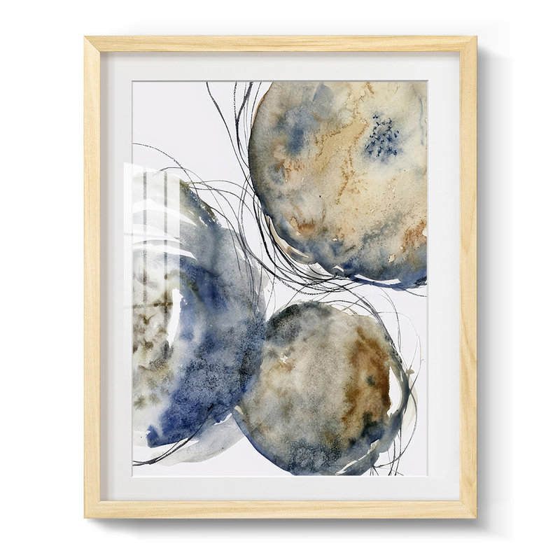 Hibernation I, peinture encadrée sur papier, Naturel