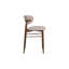 Ensemble de 2 chaises à hauteur de comptoir Riom, dossier bas incurvé, brun noyer-118445166