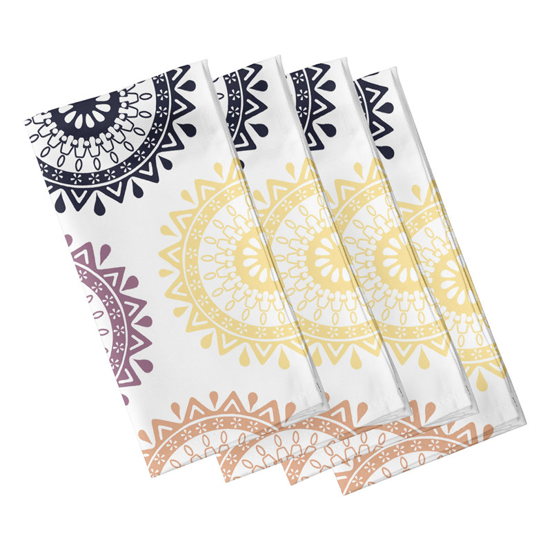 Arrilla Groovy  Napkins, Turquoise